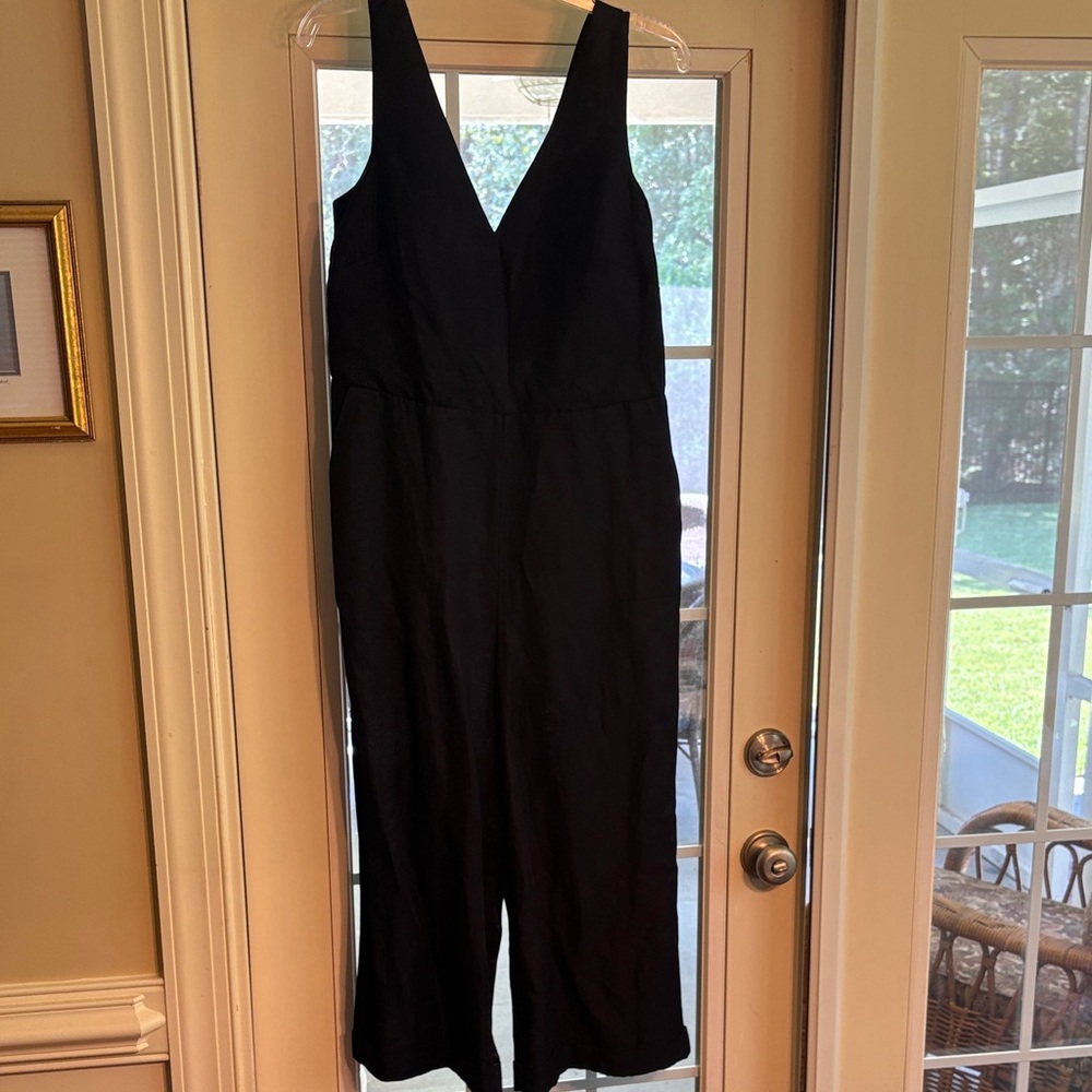 Banana Republic Navy Sleeveless Jumpsuit
